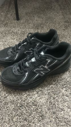 Black and Grey New Balance shoes