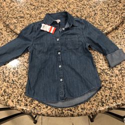 Girls jean shirt 7/8