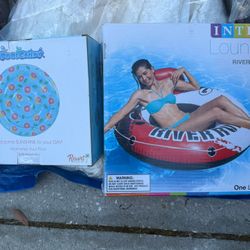 2 Large Pool Floats - new In Boxes