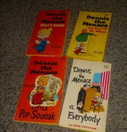 Dennis the Menace Paperback Books Lot of 4