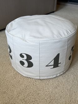 Kids Pottery Barn numerical cushion chair