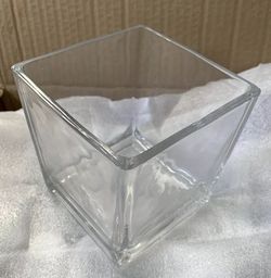4.5 X 4.5 Clear Square Vase