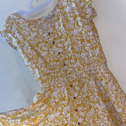 Yellow Button Down Floral Sundress