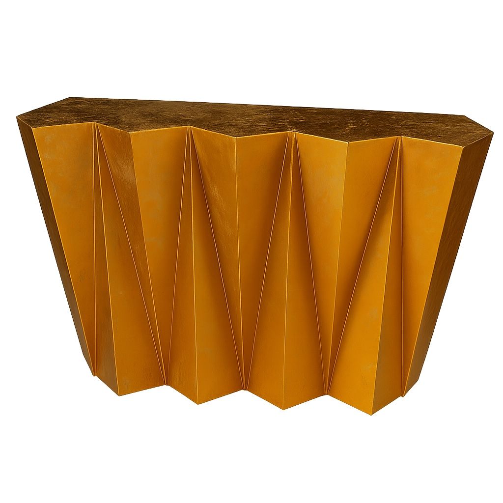 Statement Gold console table – $250   