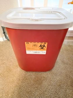 Biohazard Sharp container