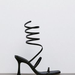Zara Strappy Spiral Heel