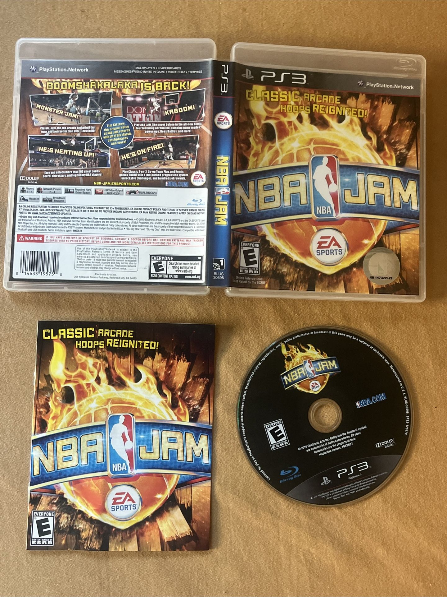 NBA Jam (Sony PlayStation 3 PS3, 2010) CIB Complete In Box