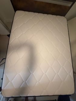 Queen size mattress and bed frame