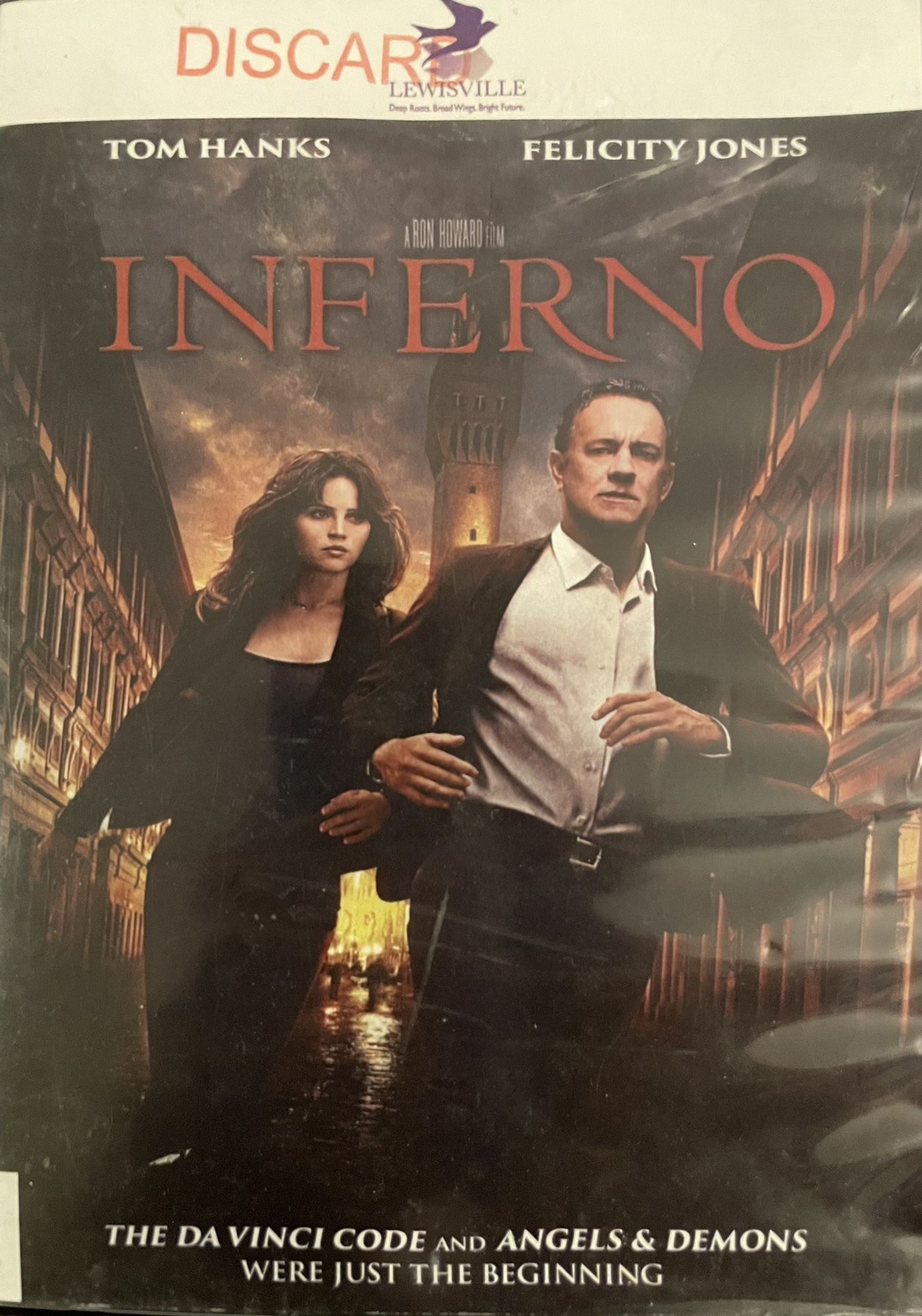 INFERNO (DVD-2016) Tom Hanks + Felicity Jones!