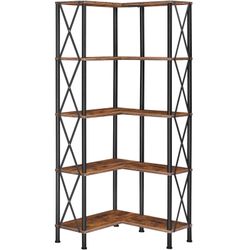 New Industrial L-Shaped Bookcase
