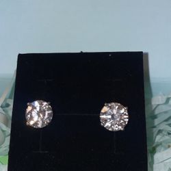 925 Sterling Silver Moissanite Earrings