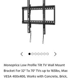 Monoprice Flat TV Mount