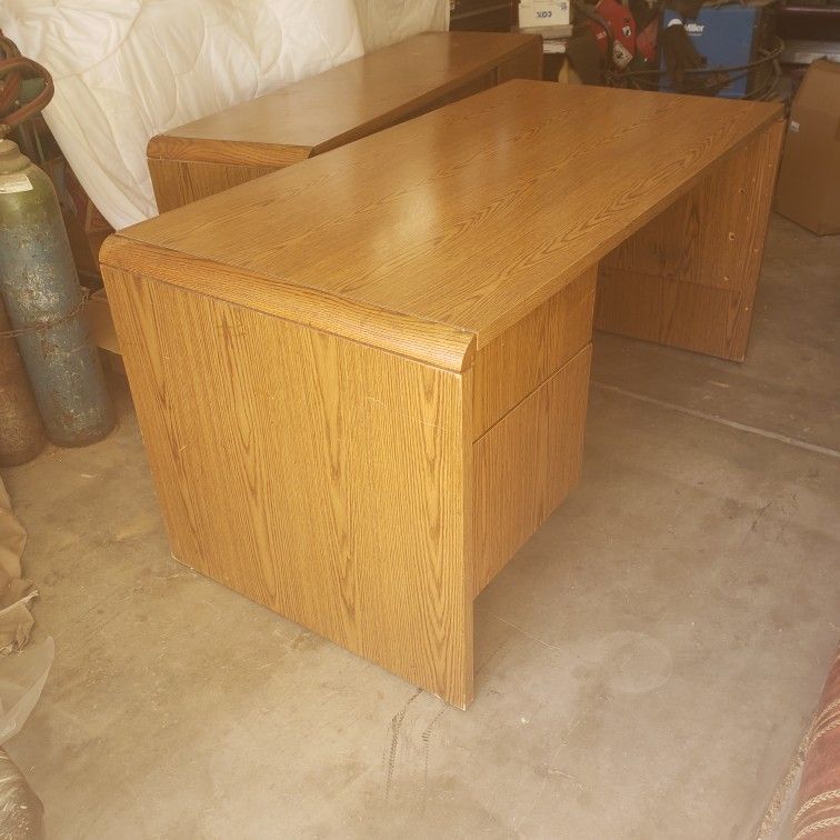 Desk and Credenza 