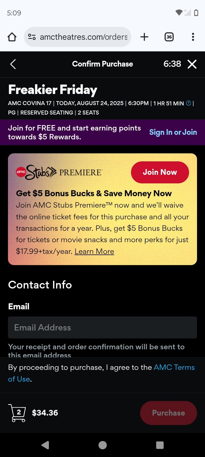 Two AMC Tickets For Freakier Friday