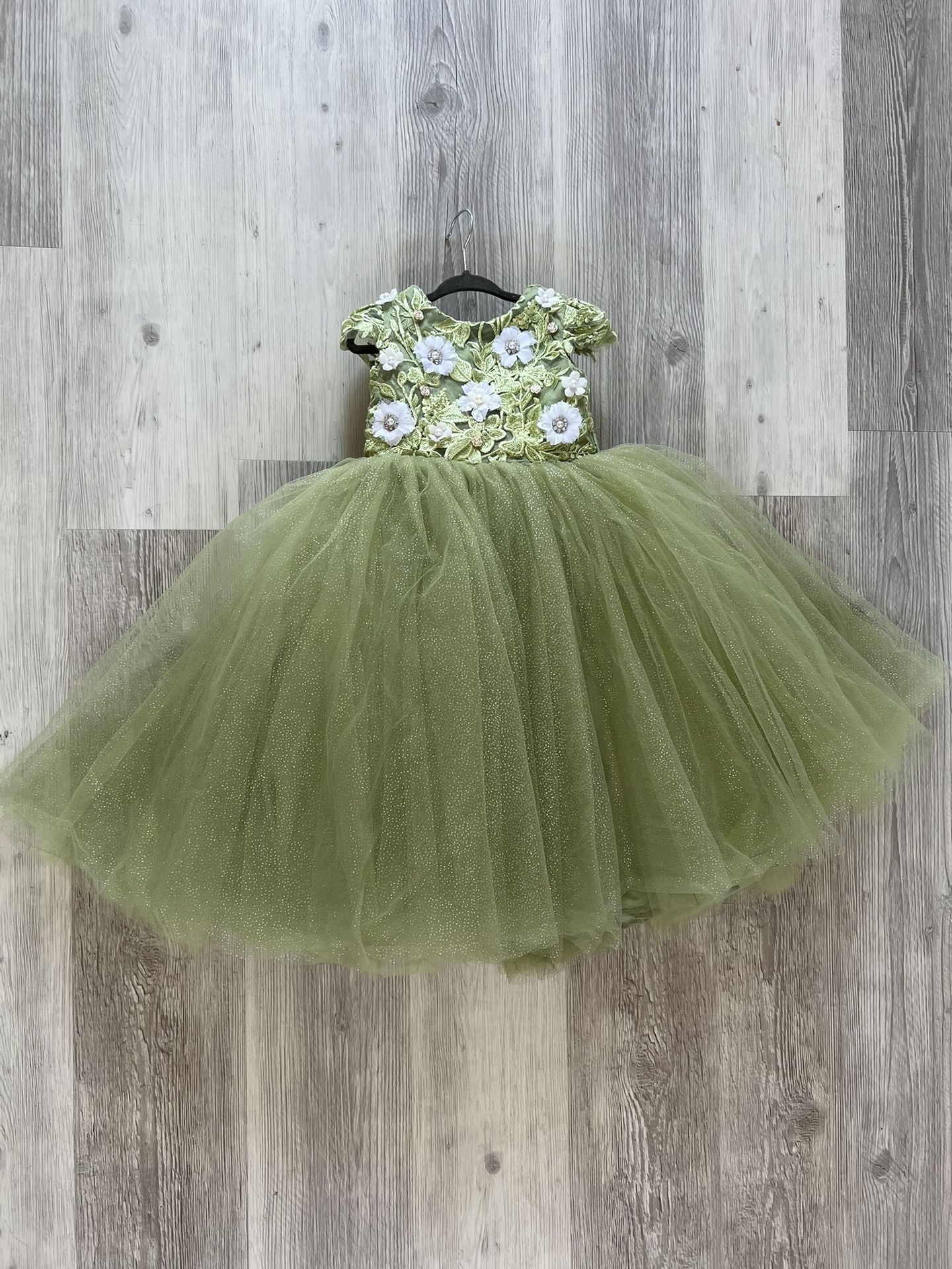 Sage Green Toddler Flower Girl dress 