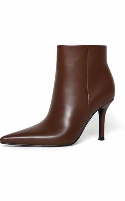 Women's Ankle Boots Pointed Toe Stiletto Heel Short Boots for Women Low Heeled Casual Comfort Booties