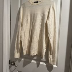 Murano Men's Ivory Crewneck Sweater size medium