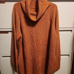 Women's Oversized Sweater With Pockets Size X-LARGE 