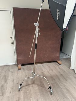 C Stand - Heavy duty with boom arm and wheels