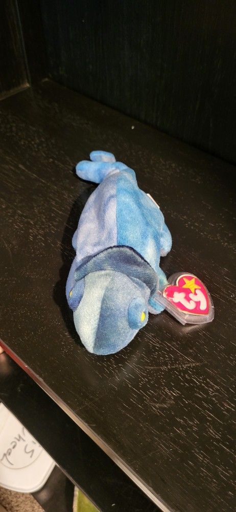Rare RAINBOW Chameleon Ty Beanie Baby