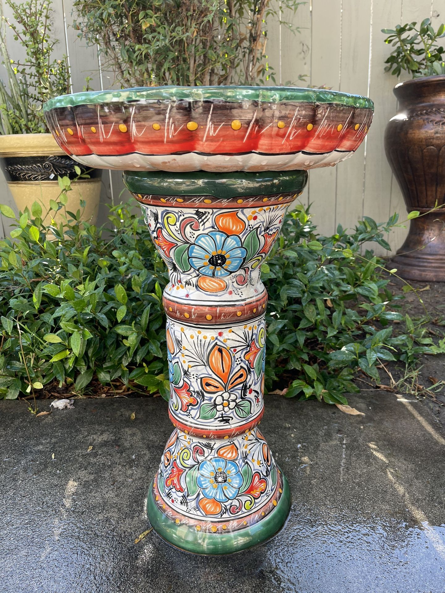 Bird Bath With Turtles 🐢 24” Tall