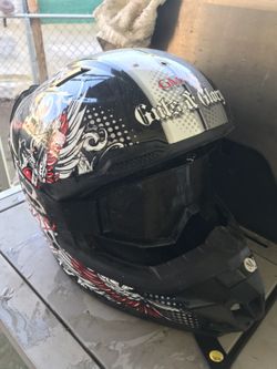 Guts & Glory Helmet With Fox Goggles