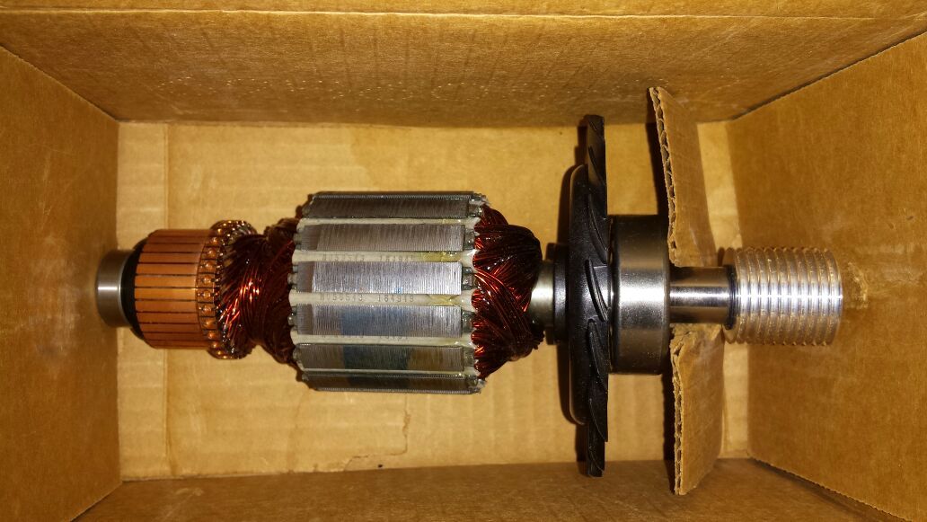 NIB, Motor Armature Assembly N225698 with Pulley, Dewalt