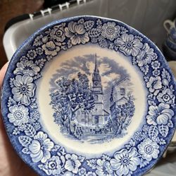 Vintage Plates And Glassware 