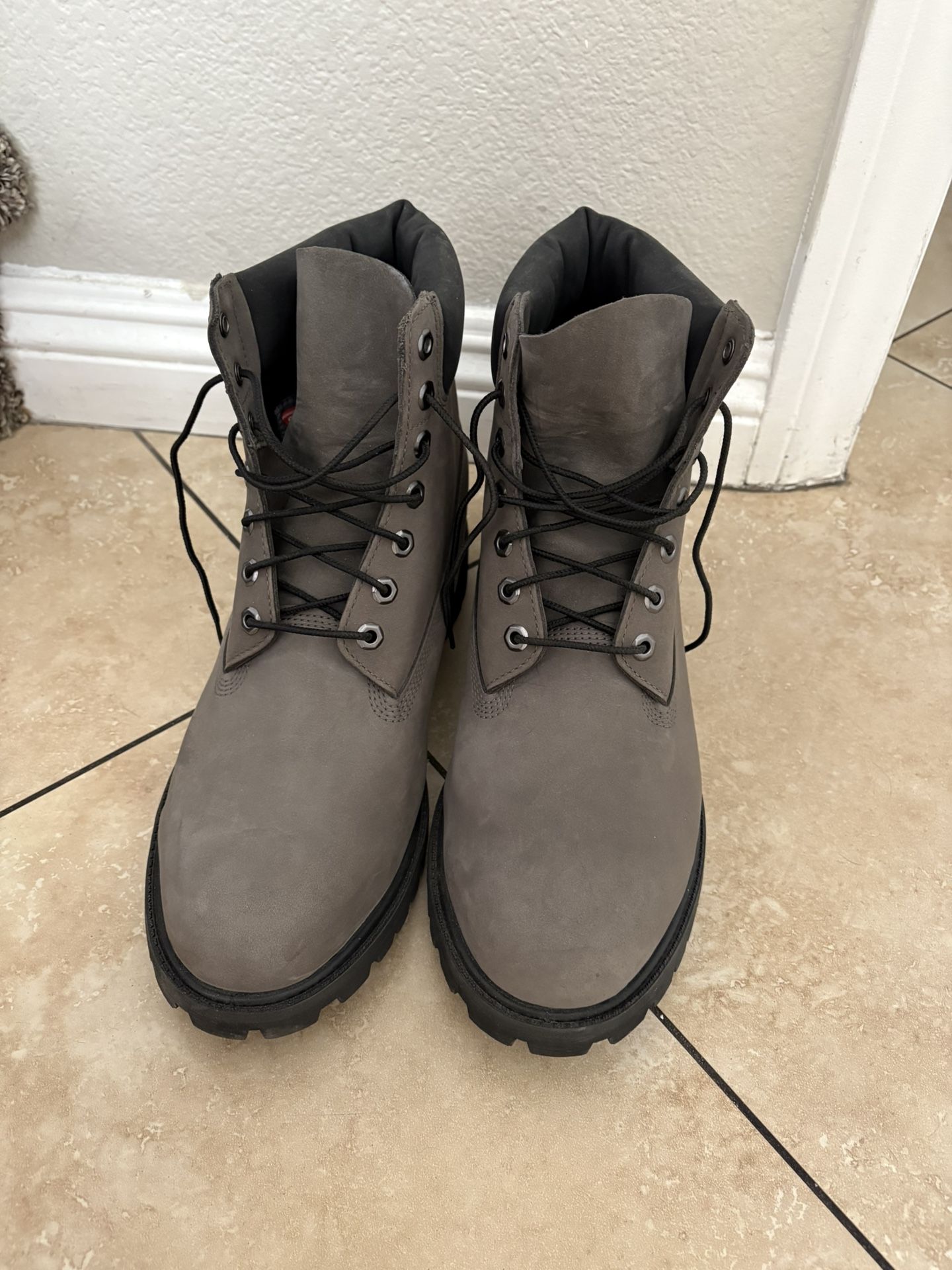 Grey Timberland Boots