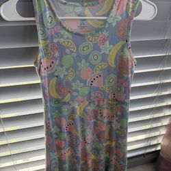 Girls 10/12 Large Size Flowers Dress