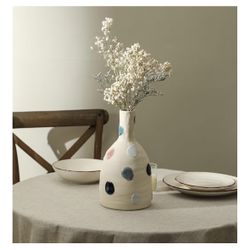 Ceramic Vase W 5.9" X H 11"