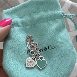Tiffany Necklace Two Hearts