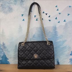 Kate Spade Black Quilted Leather Shoulder / Crossbody Bag