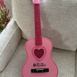 Schoenhut Guitar Pink Kids 
