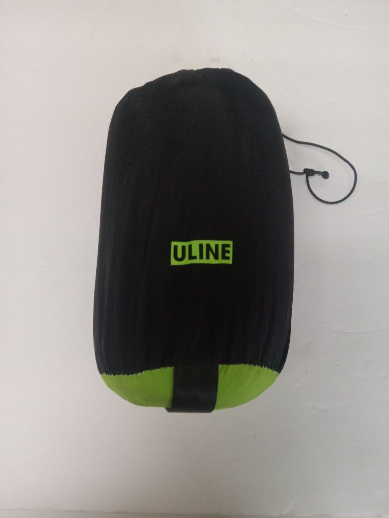 New Uline Backpacking Camping Hammock (Black & Green)