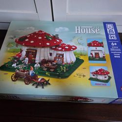 Mushroom house buliding blocks