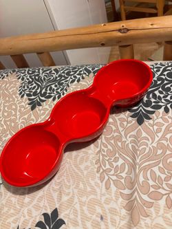 3-compartment serving dish