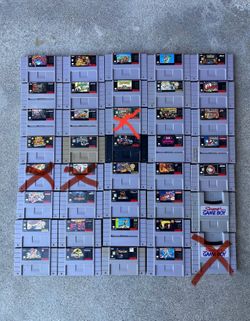 Super Nintendo SNES Games Authentic 