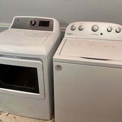 Washer And Dryer Excellent Condition (GE and Whirlpool )