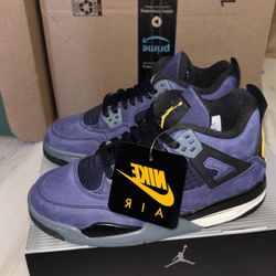 Jordan 4 Retro GS Lakers Size 4.5Y