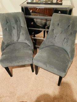 Velvet Dinning/Occasional Chairs