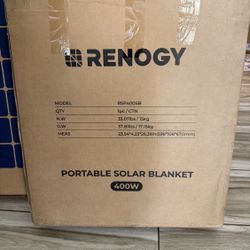 Renogy 400 Watt Solar Panel Blanket, N-Type Portable Foldable Solar Panels 25% High Efficiency, Lightweight 16-Fold Space-Save, Fast Setup for Camping