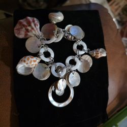 Chico's Nautical Themed Sea Shell Bracelet