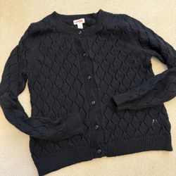Cat and Jack 14Y Black Cardigan