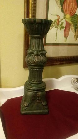 Tall Pillar candle holder.