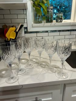 Vintage Crystal d’Arques (6) Crystal Wine Glasses