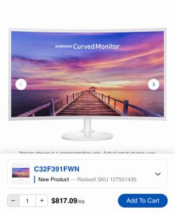 samsung curved monitor c32F391fwn