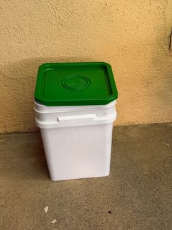plastic bucket or container