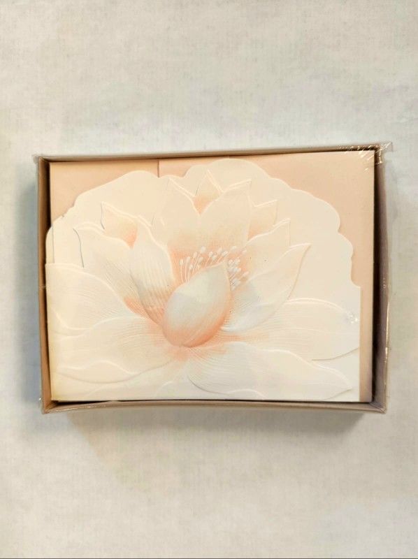 NEW Box Of Note Cards/ Greetings Cards Post Card Flower Envelopes Stationary