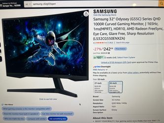 Samsung gaming monitor